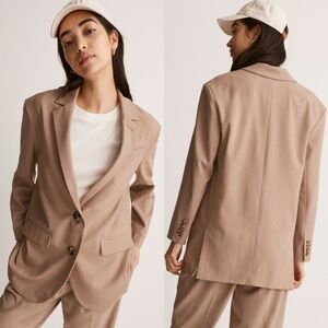 Madewell Oversized Menswear Blazer Neutral